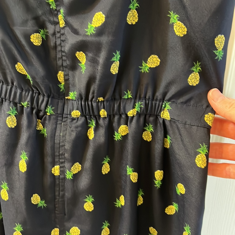 Navy pineapple J. Crew dress - Picture 6 of 8